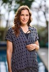 GEO DOT BLOUSE - black dot